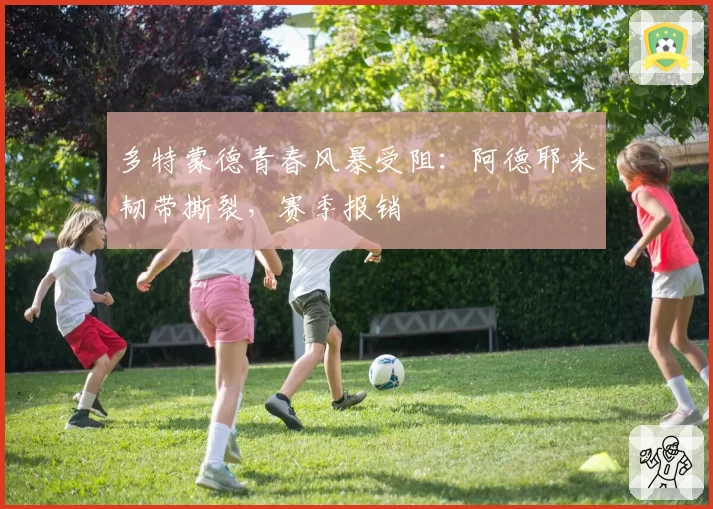 多特蒙德青春风暴受阻：阿德耶米韧带撕裂，赛季报销